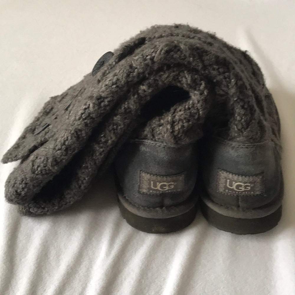 UGG Knit Button Boots